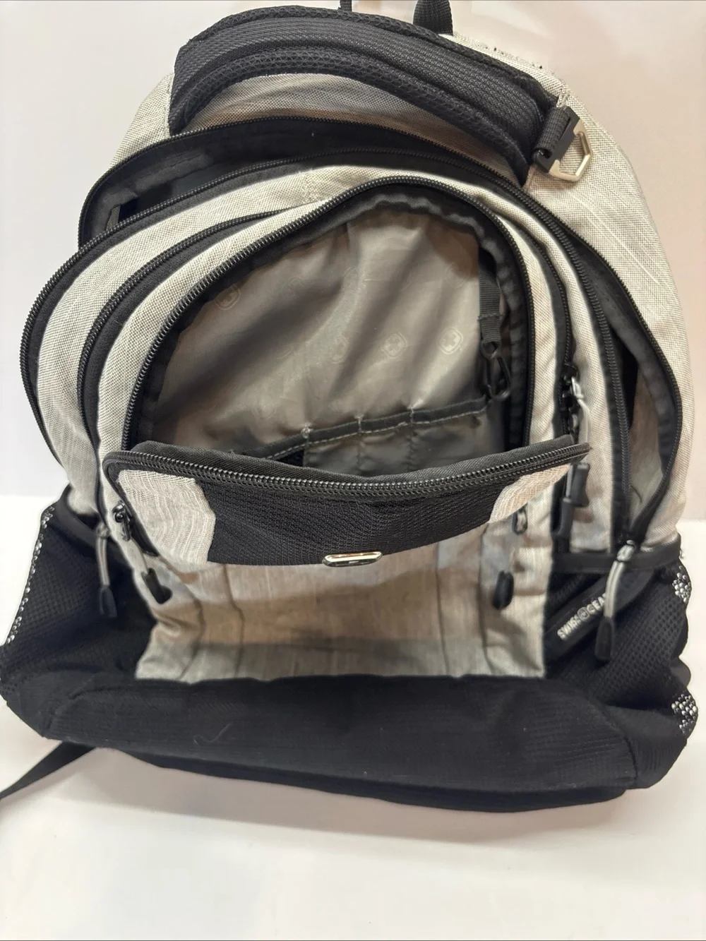 SwissGear Gray and Black unisex Backpack - Tech-Friendly Travel or School